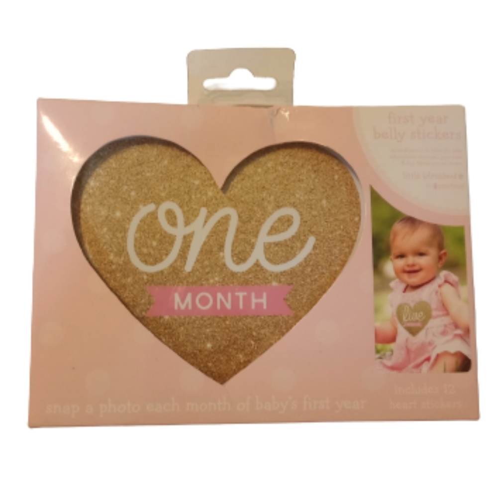 • 💛 NEW Pearhead Heart First Year Belly Stickers •